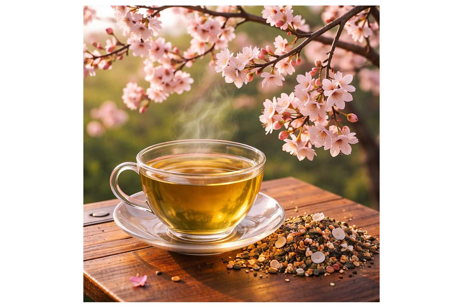 Thé rare Fleurs de Cerisiers du Japon - un grand cru rare aux arômes subtils