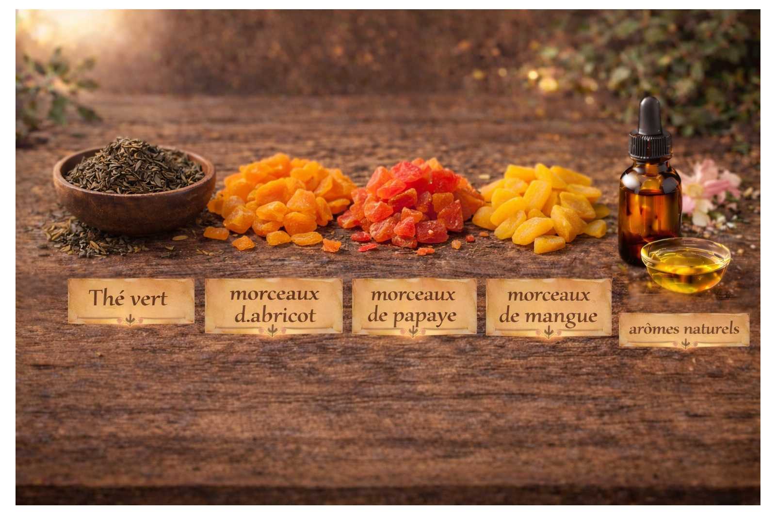 Thé vert Tartelette Abricot Passion - un mélange exotique et équilibré