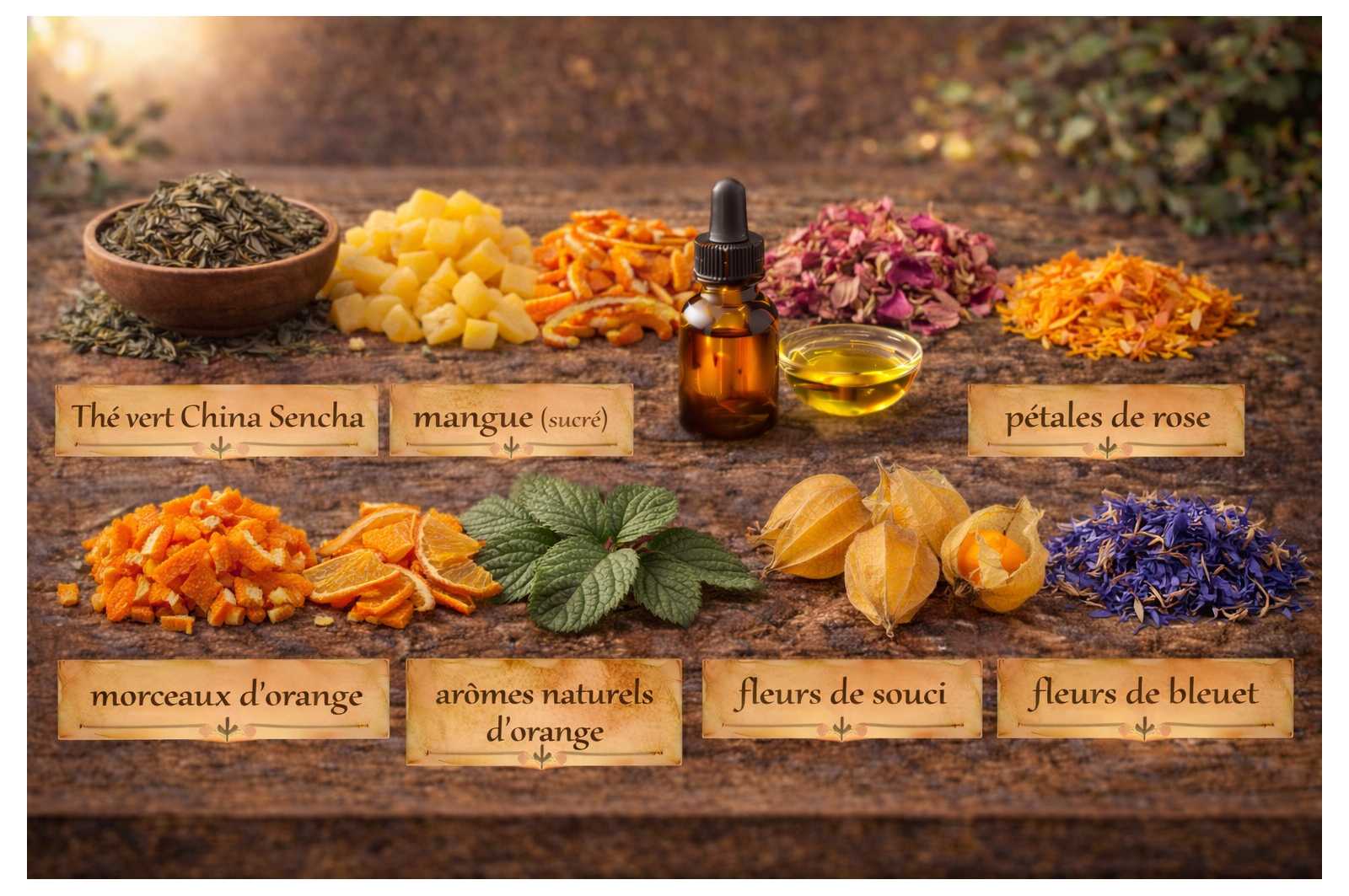 Thé vert REVE DE PRINTEMPS - Mangue Orange