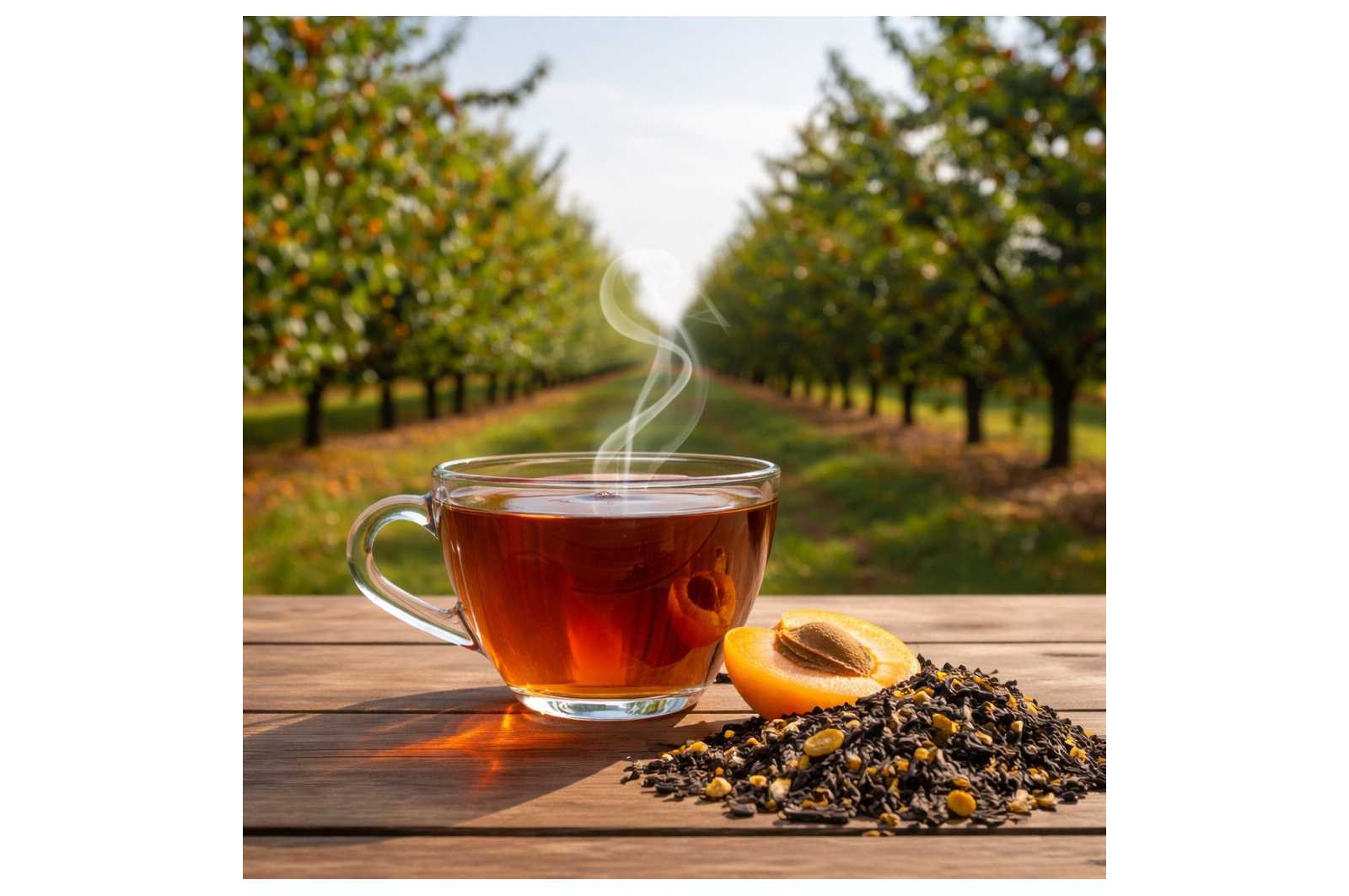 Thé noir Les Portes du Soleil pêche abricot