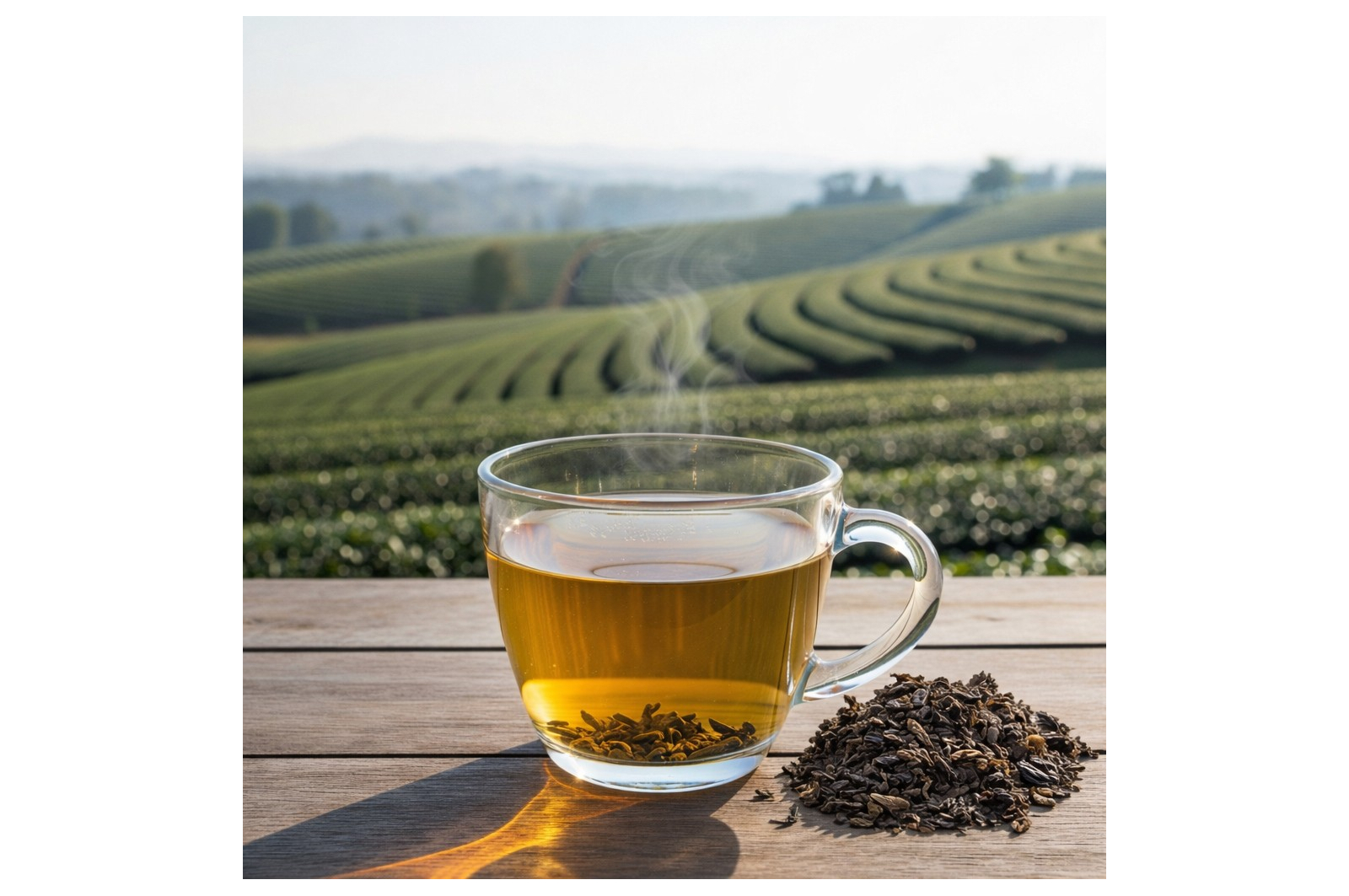 Thé vert Gunpodwer Temple of Heaven aux arômes intenses et feuilles enroulées