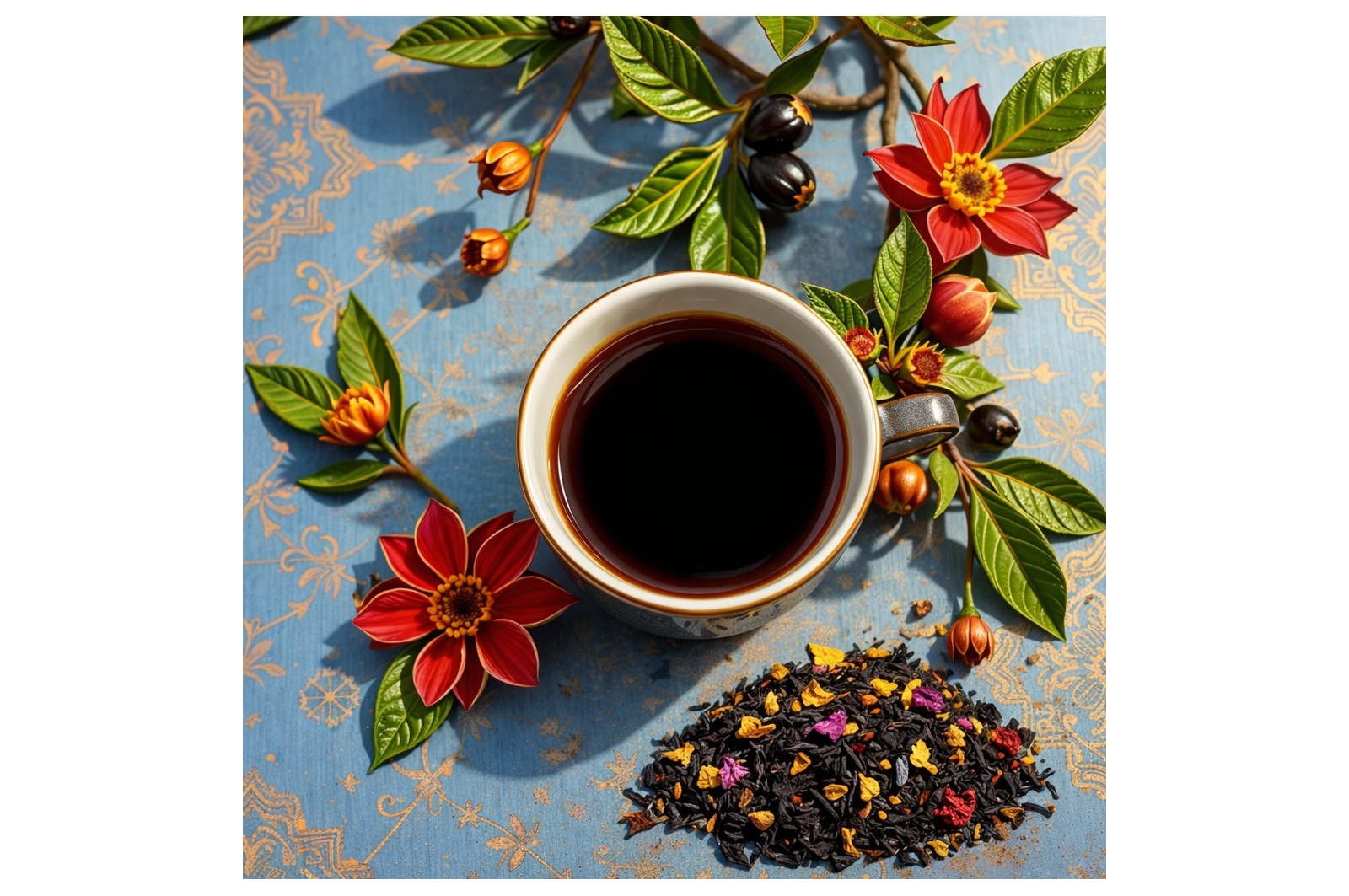 Thé noir Soleil d'Andalousie - Fruit de la passion goyave