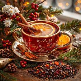 Thé noir de NOEL - Saveur cannelle orange