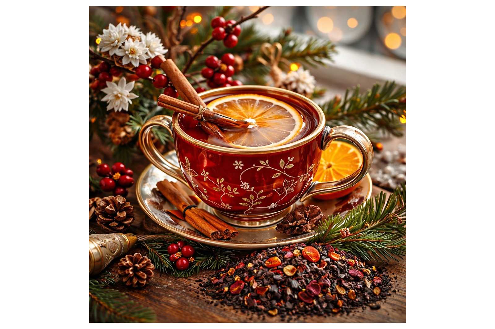 Thé noir de NOEL - Saveur cannelle orange