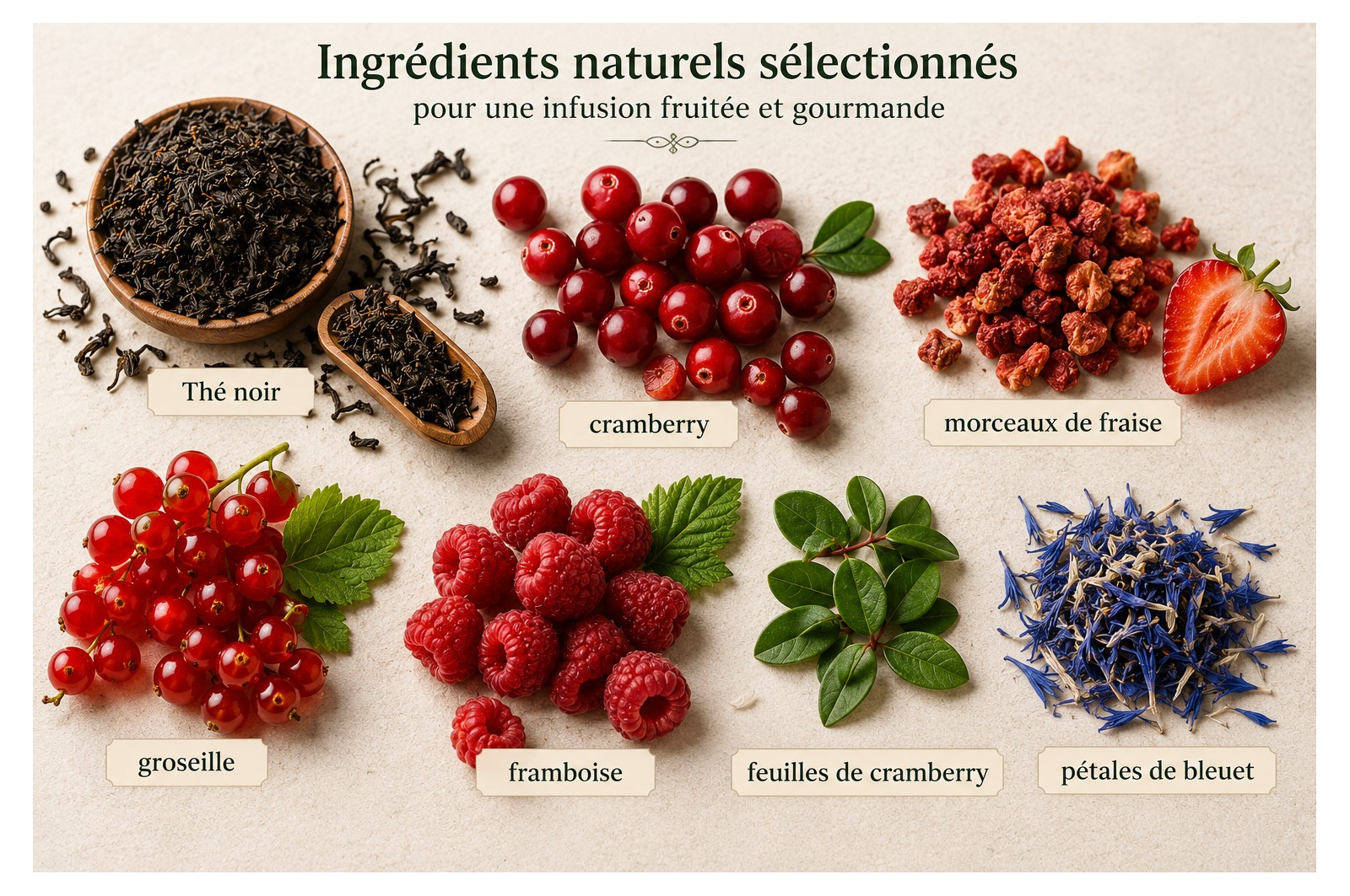 Thé noir Promenons Nous dans les Bois - Thé noir fruits rouges