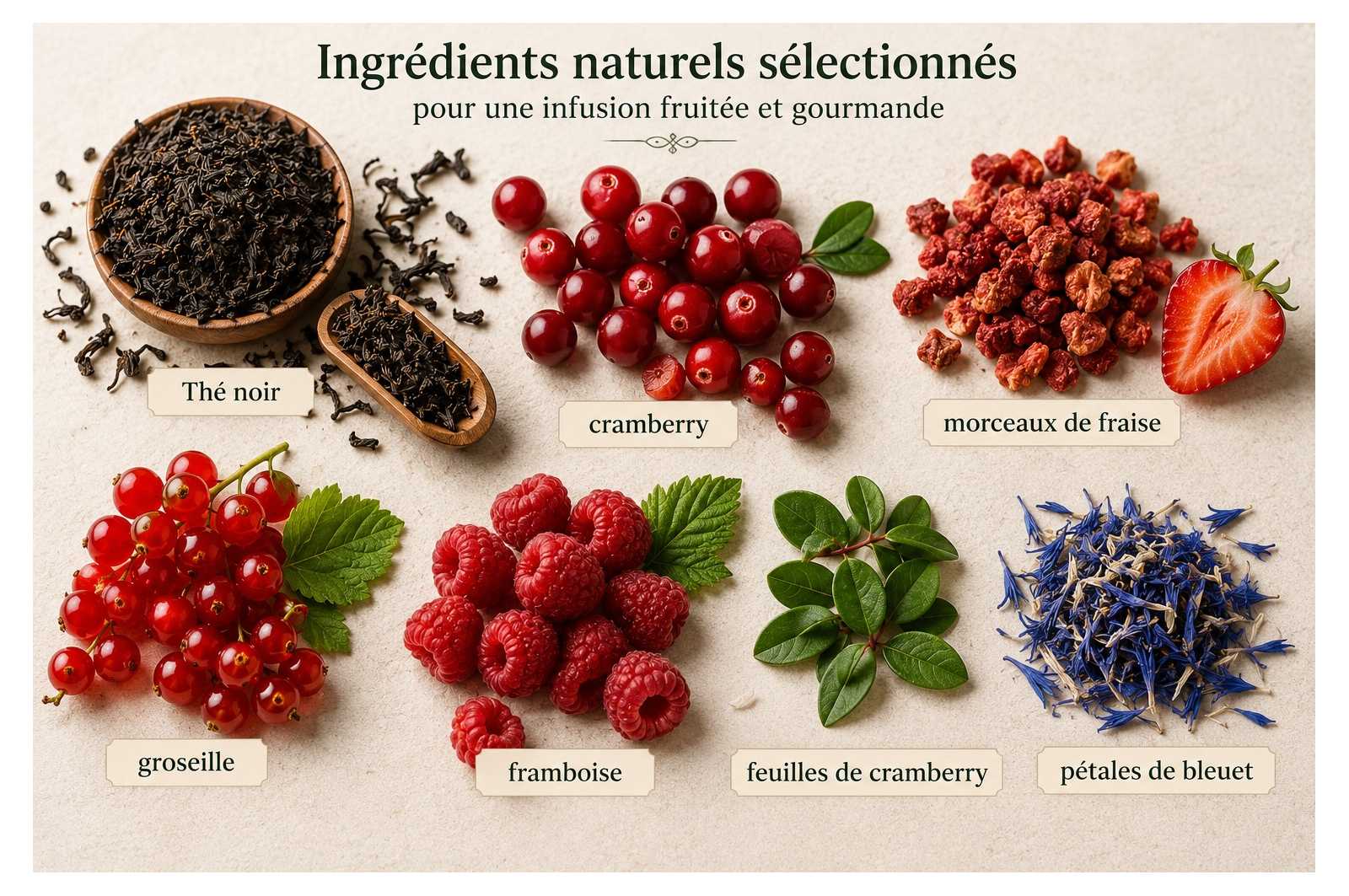 Thé noir Promenons Nous dans les Bois - Thé noir fruits rouges
