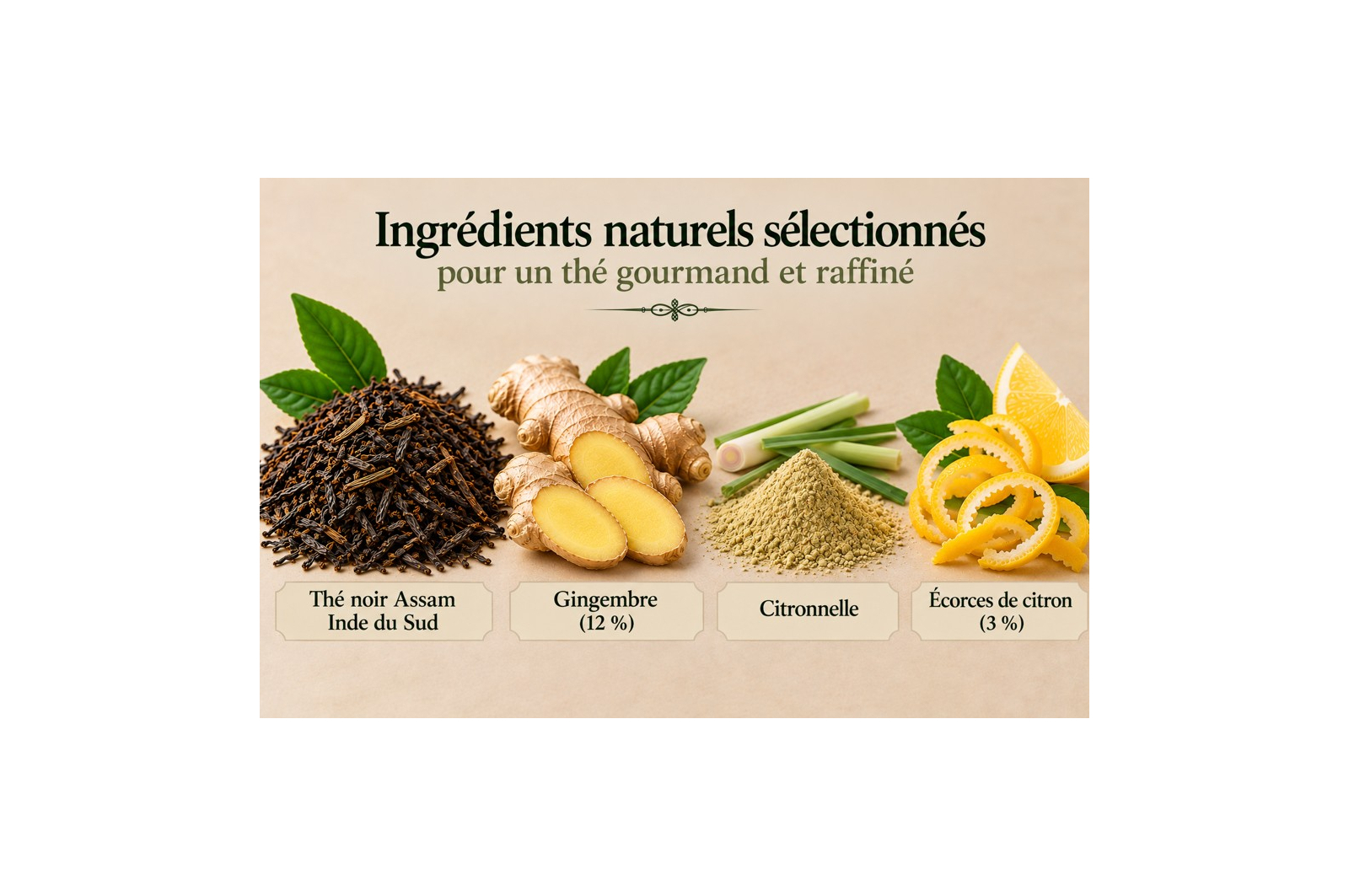 Thé Noir Gingembre Citron