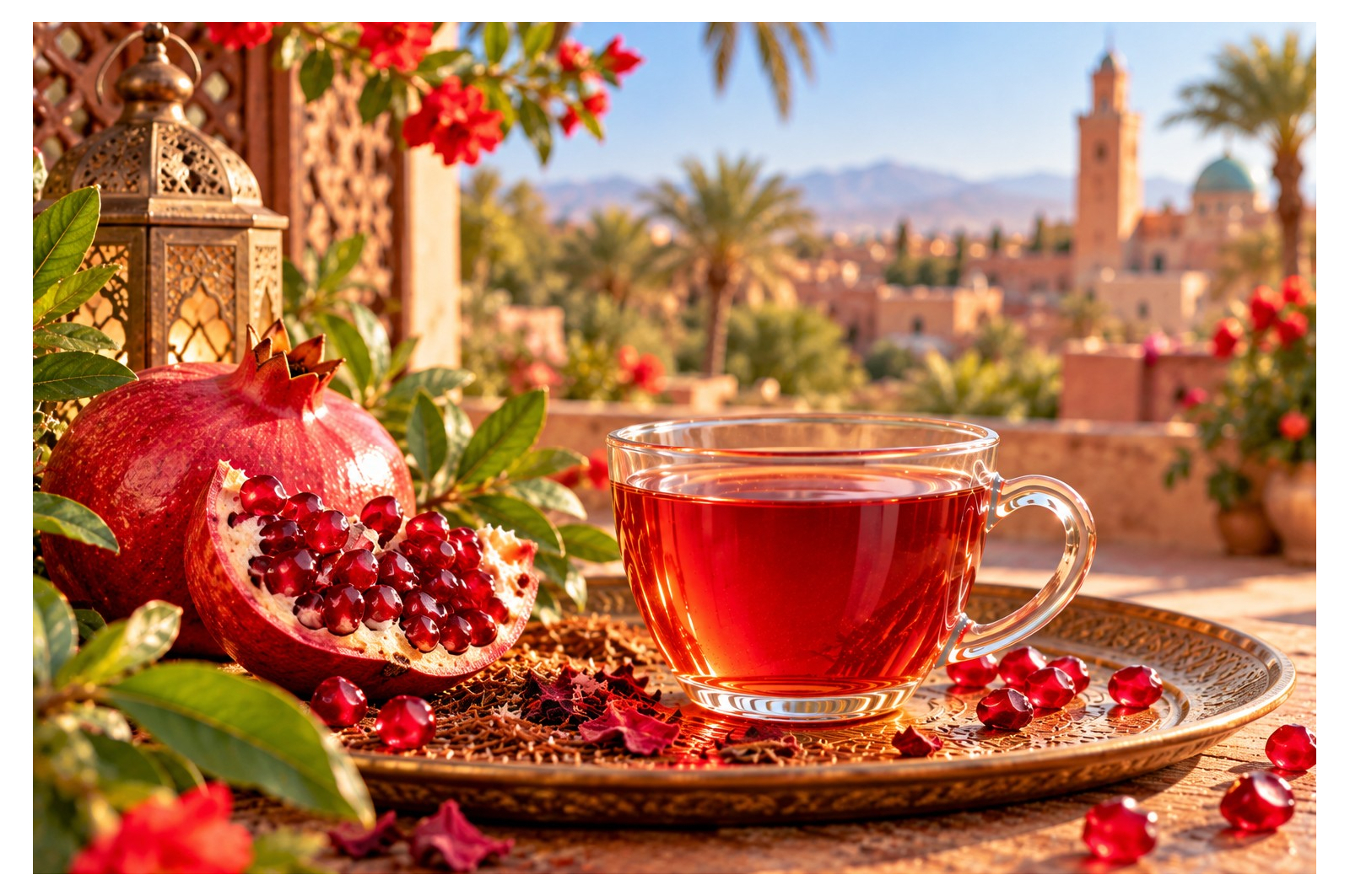 Rooibos Grenade Royale – Une pause douce et fraiche à découvrir sur Voila-les-thes.com