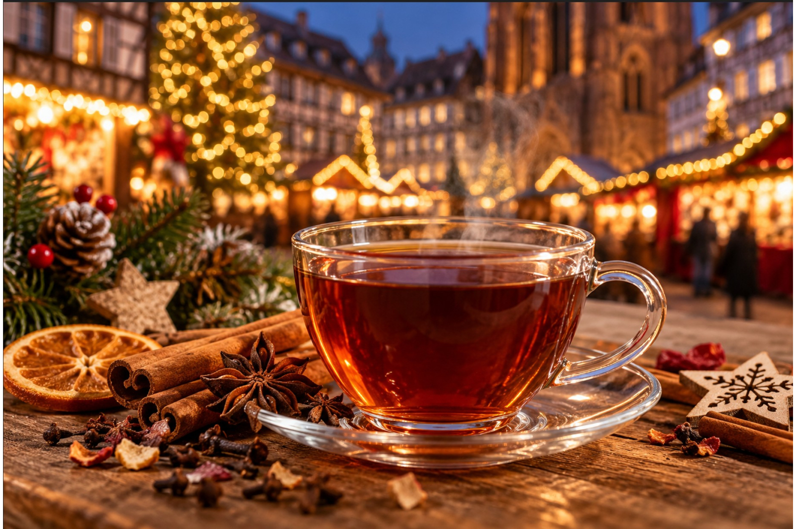 Thé noir Noël à Strasbourg – La senteur raffinée des épice